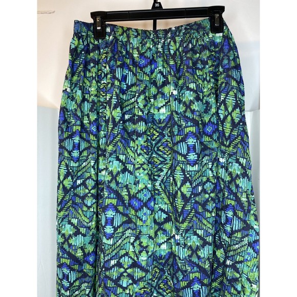 *LEMON GRASS SKIRT SIZE M, Woman’s GREEN BLUE TEAL LIGHTWEIGHT NWT - Picture 8 of 11